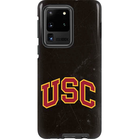 University of Southern California USC Logo Black Distressed Galaxy S20 Ultra 5G Pro Case