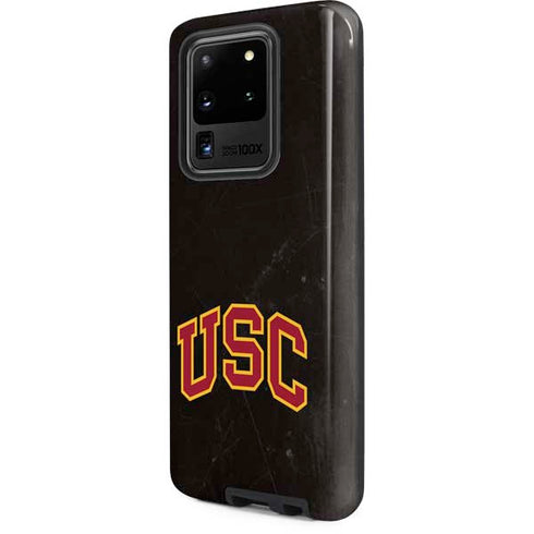 University of Southern California USC Logo Black Distressed Galaxy S20 Ultra 5G Pro Case