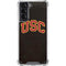 University of Southern California USC Logo Black Distressed Galaxy S21 5G Clear Case