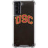 University of Southern California USC Logo Black Distressed Galaxy S21 5G Clear Case