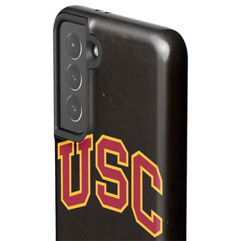 University of Southern California USC Logo Black Distressed Galaxy S21 5G Pro Case