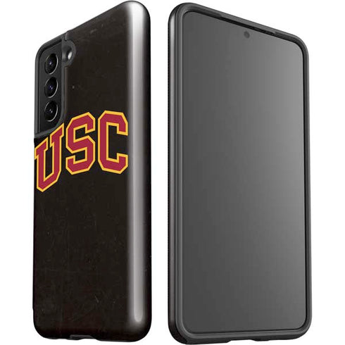 University of Southern California USC Logo Black Distressed Galaxy S21 5G Pro Case
