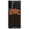 University of Southern California USC Logo Black Distressed Galaxy S21 Plus 5G Clear Case