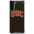 University of Southern California USC Logo Black Distressed Galaxy S21 Plus 5G Clear Case