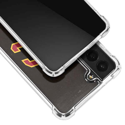 University of Southern California USC Logo Black Distressed Galaxy S21 Plus 5G Clear Case