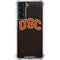University of Southern California USC Logo Black Distressed Galaxy S22 Clear Case