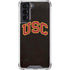 University of Southern California USC Logo Black Distressed Galaxy S22 Clear Case