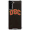 University of Southern California USC Logo Black Distressed Galaxy S22 Plus Clear Case