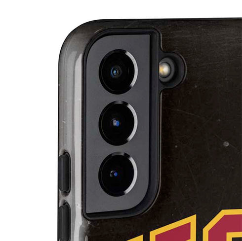University of Southern California USC Logo Black Distressed Galaxy S22 Plus Pro Case