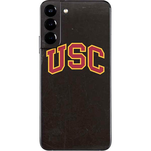 University of Southern California USC Logo Black Distressed Galaxy S22 Plus Skin