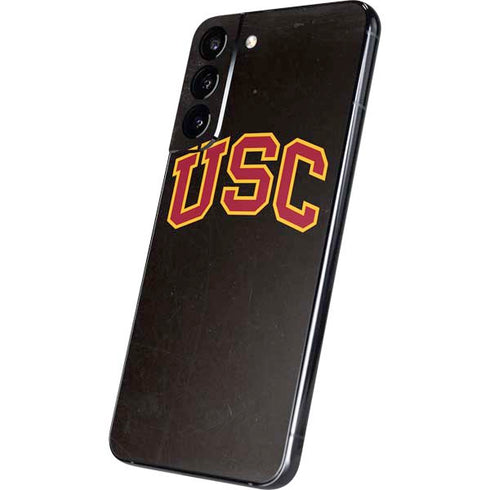 University of Southern California USC Logo Black Distressed Galaxy S22 Plus Skin