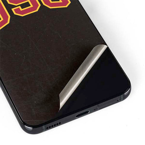 University of Southern California USC Logo Black Distressed Galaxy S22 Plus Skin