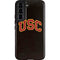 University of Southern California USC Logo Black Distressed Galaxy S22 Pro Case