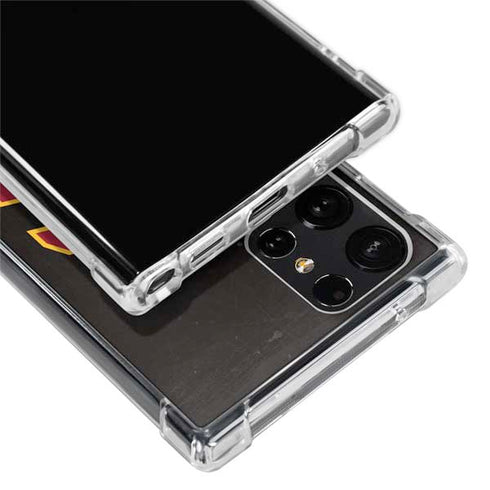 University of Southern California USC Logo Black Distressed Galaxy S22 Ultra Clear Case