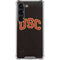 University of Southern California USC Logo Black Distressed Galaxy S23 Clear Case