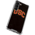 University of Southern California USC Logo Black Distressed Galaxy S23 Clear Case