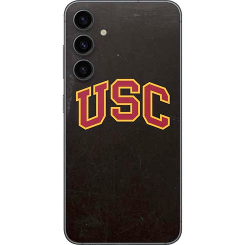 University of Southern California USC Logo Black Distressed Galaxy S23 FE Skin