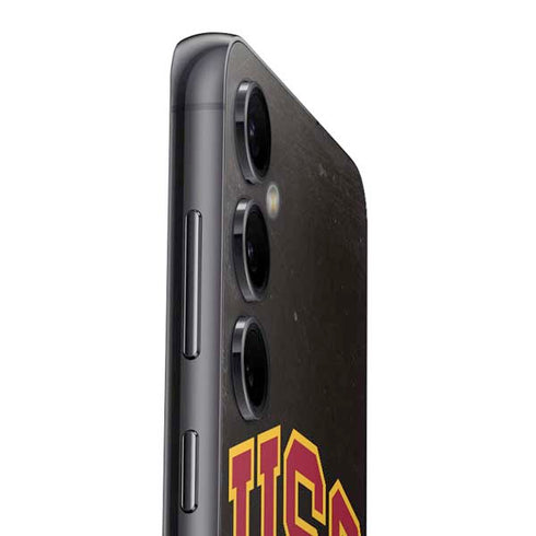 University of Southern California USC Logo Black Distressed Galaxy S23 FE Skin