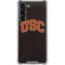 University of Southern California USC Logo Black Distressed Galaxy S23 Plus Clear Case