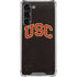 University of Southern California USC Logo Black Distressed Galaxy S23 Plus Clear Case