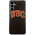 University of Southern California USC Logo Black Distressed Galaxy S24 Plus Clear Case