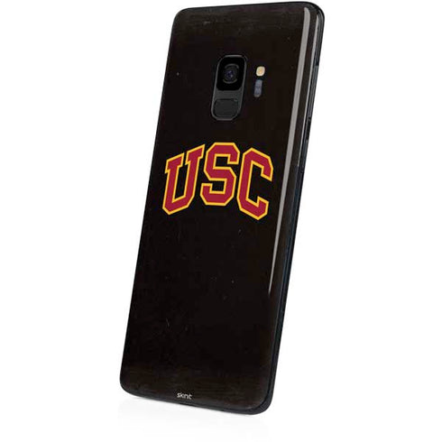 University of Southern California USC Logo Black Distressed Galaxy S9 Skin