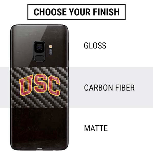 University of Southern California USC Logo Black Distressed Galaxy S9 Skin