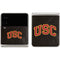 University of Southern California USC Logo Black Distressed Galaxy Z Flip3 5G Skin