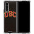 University of Southern California USC Logo Black Distressed Galaxy Z Fold4 5G Clear Case