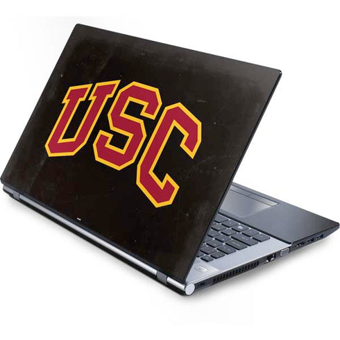 University of Southern California USC Logo Black Distressed Generic Laptop Skin