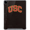 University of Southern California USC Logo Black Distressed iPad Pro 12.9in (2020) Clear Case