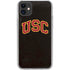 University of Southern California USC Logo Black Distressed iPhone 11 Clear Case