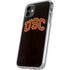 University of Southern California USC Logo Black Distressed iPhone 11 Clear Case