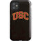 University of Southern California USC Logo Black Distressed iPhone 11 Impact Case