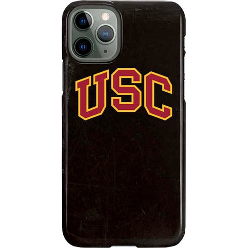 University of Southern California USC Logo Black Distressed iPhone 11 Pro Lite Case