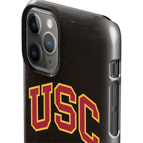 University of Southern California USC Logo Black Distressed iPhone 11 Pro Lite Case