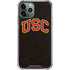University of Southern California USC Logo Black Distressed iPhone 11 Pro Max Clear Case