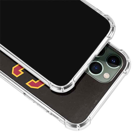 University of Southern California USC Logo Black Distressed iPhone 11 Pro Max Clear Case