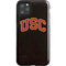 University of Southern California USC Logo Black Distressed iPhone 11 Pro Max Impact Case
