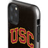 University of Southern California USC Logo Black Distressed iPhone 11 Pro Max Impact Case