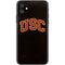 University of Southern California USC Logo Black Distressed iPhone 11 Skin