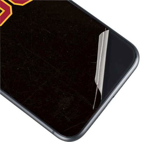 University of Southern California USC Logo Black Distressed iPhone 11 Skin
