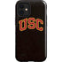 University of Southern California USC Logo Black Distressed iPhone 12 Mini Impact Case