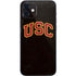 University of Southern California USC Logo Black Distressed iPhone 12 Mini Skin