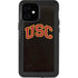 University of Southern California USC Logo Black Distressed iPhone 12 Mini Waterproof Case