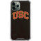 University of Southern California USC Logo Black Distressed iPhone 12 Pro Clear Case