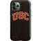 University of Southern California USC Logo Black Distressed iPhone 12 Pro Impact Case