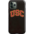 University of Southern California USC Logo Black Distressed iPhone 12 Pro Impact Case