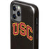 University of Southern California USC Logo Black Distressed iPhone 12 Pro Max Impact Case