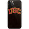 University of Southern California USC Logo Black Distressed iPhone 12 Pro Skin